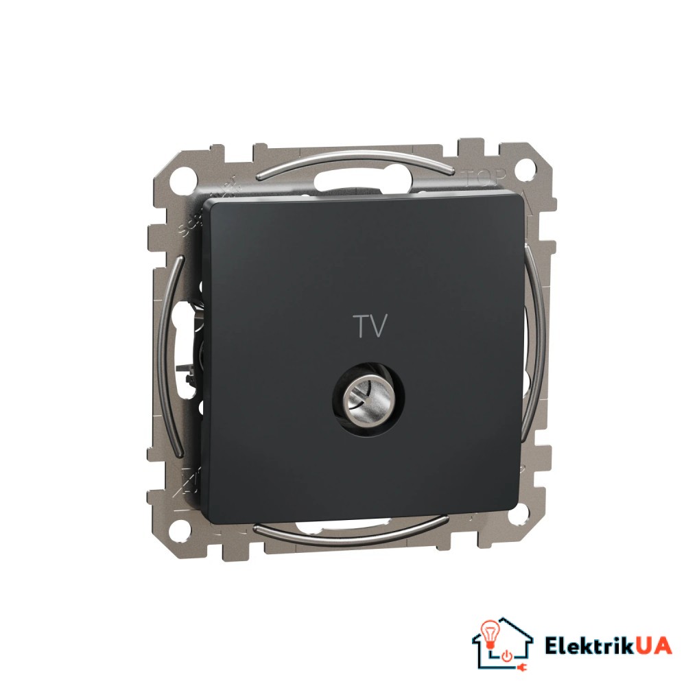 Розетка TV 4дБ Schneider Electric Sedna Design Черный SDD114471